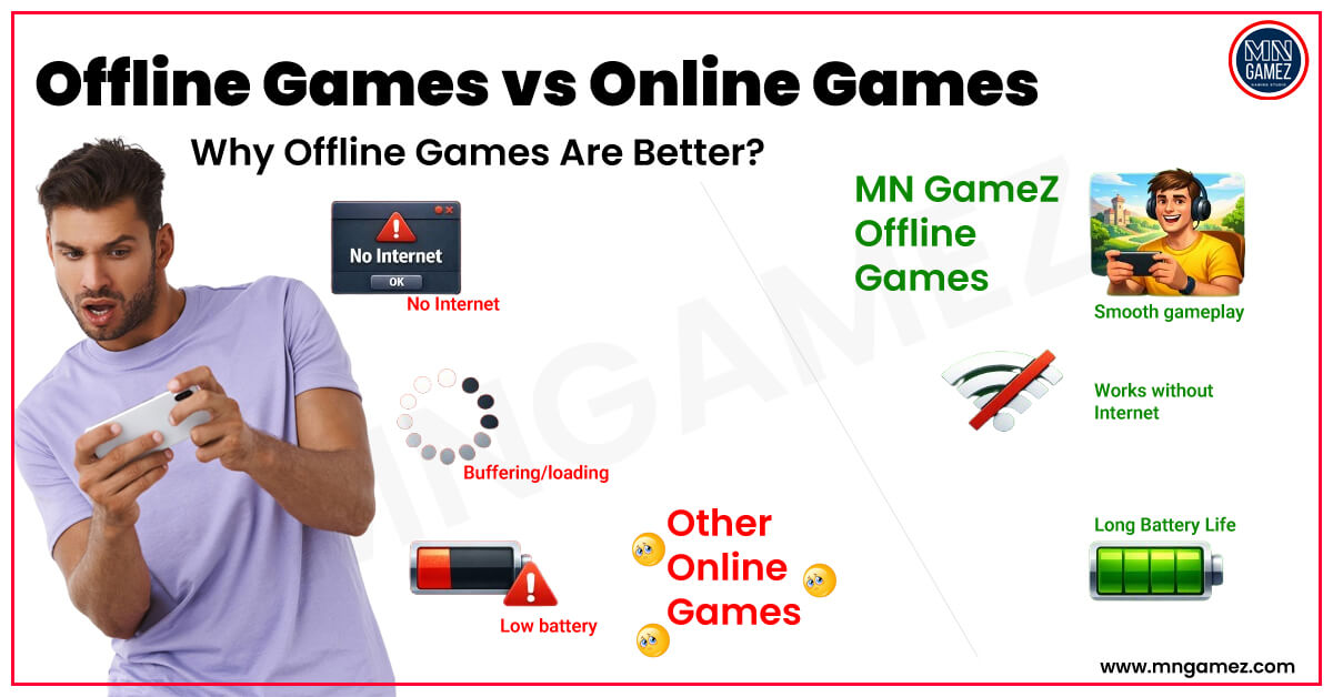 Offline games vs online games comparison